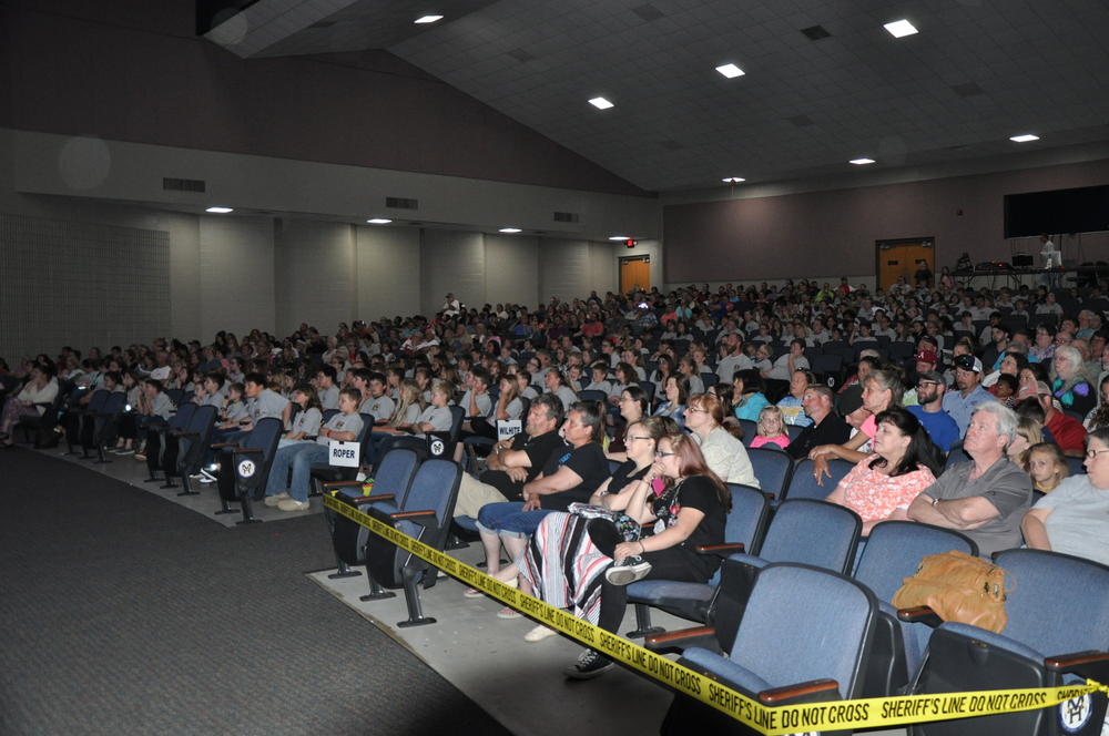  Dunbar Auditorium was packed Tuesday night with Parents family and friends of the 5th grade DARE graduating class.