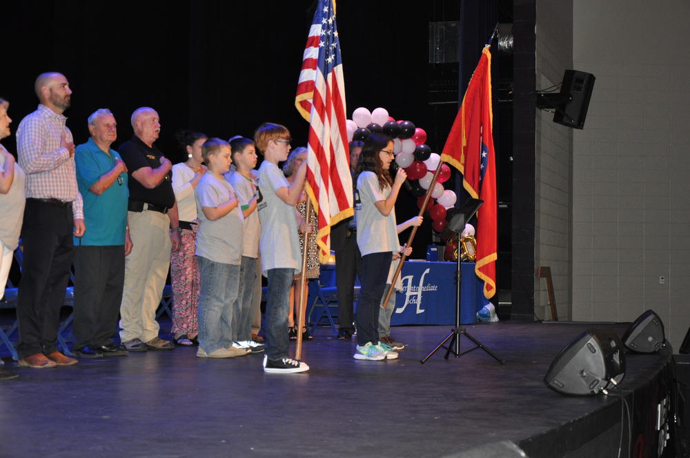 Students from Hackler Intermediate School joined almost 10,000 students that have graduated through the DARE program in Baxter County since 1997.