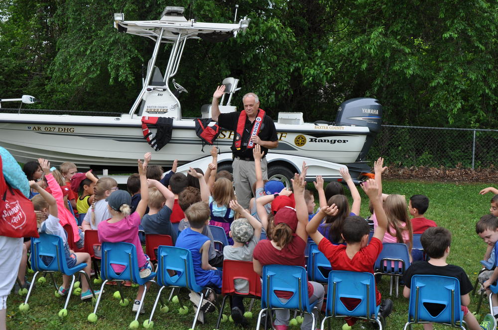 Water Patrol and boating safety are explained by Lt. Brad Lewis