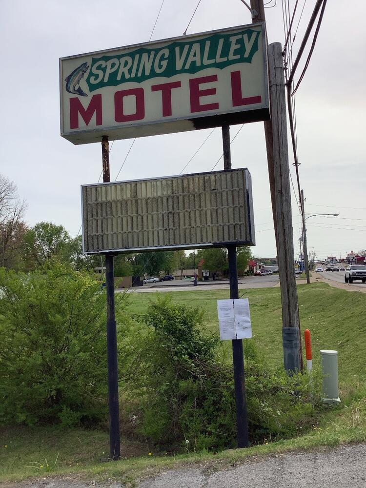 old motel signage
